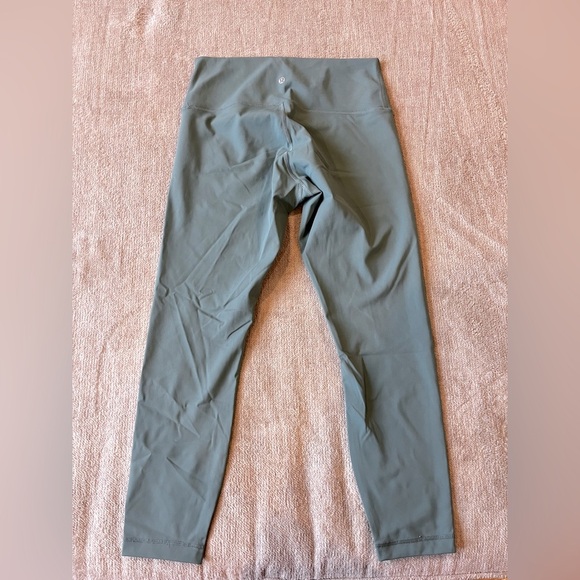 Lululemon Athletica X Peloton Wunder Under High Rise Leggings Teal Size 10 - Picture 5 of 6